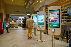 self service kiosk inside McDonald's restaurant in Venice